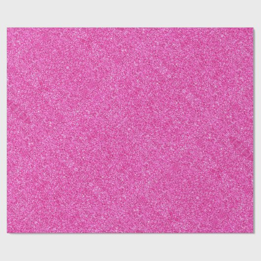Elegant Roze Glitter Glamour Sjabloon Modern Cadeaupapier (Vlak)