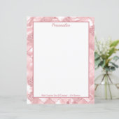 Elegant Roze Glitter Patroon Gepersonaliseerd (Staand voorkant)