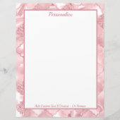 Elegant Roze Glitter Patroon Gepersonaliseerd (Voorkant)