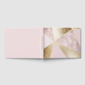 Elegant roze glitter Sparkle Glam Trendy Gastenboek (Volledig)
