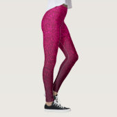 Elegant roze glitterpatroon leggings (Rechts)