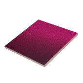 Elegant roze glitterpatroon tegeltje (Zijkant)