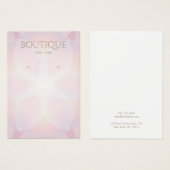 Elegant roze gloed verouderende Kaart (Voorkant /achterkant)