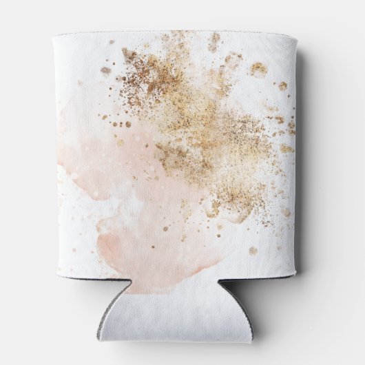 Elegant roze & Gold 40 & 40e verjaardag Blikjeskoeler (Achterkant)