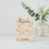 Elegant roze Gold leopard Print Display Kaart Visitekaartje (Staand voorkant)