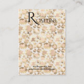 Elegant roze Gold leopard Print Display Kaart Visitekaartje (Voorkant)