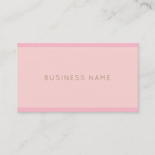 Elegant roze Gold Modern Handschrift Name Plain Visitekaartje