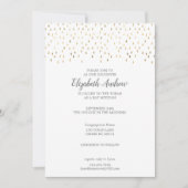 Elegant Roze & Gold Raindrops Bat Mitzvah Kaart (Voorkant)