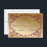 Elegant  Roze Gold RSVP-kaart RSVP Kaartje<br><div class="desc">Elegant  roze goud Rsvp</div>