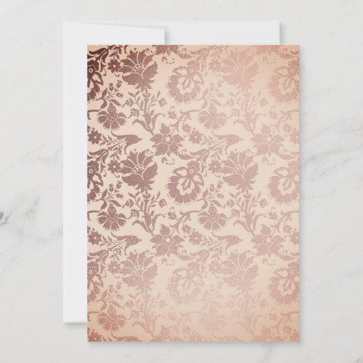 Elegant  Roze Gold Sweet 16 Dance Party Kaart (Achterkant)