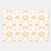 Elegant Roze & Gold Waterverf Tea Party Inpakpapier Vel (Voorkant 3)