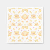 Elegant Roze & Gold Waterverf Tea Party Servet (Voorkant)