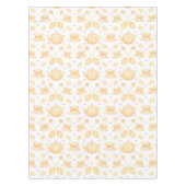 Elegant Roze & Gold Waterverf Tea Party Tafelkleed (Voorkant)