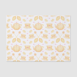 Elegant Roze & Gold Waterverf Tea Party Tissuepapier