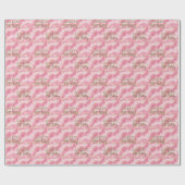 Elegant Roze Goud Abstract Marmer Design Cadeaupapier (Vlak)