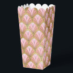 Elegant Roze Goud Art Deco  Patroon Bedankdoosjes<br><div class="desc">Elegant Pink Gold Art Deco  Pattern Popcorn Favor Boxes heeft een elegant art deco patroon in roze en goud. Perfect voor feesten,  evenementen,  bruiloften,  verjaardagen,  kerst,  Moederdag,  Vaderdag,  feestdagen en relatiegeschenken,  Creëer door Evco Studio www.zazzle.com/store/evcostudio</div>