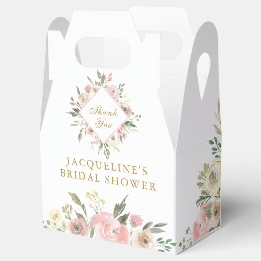 Elegant Roze Goud Bloemen Tuin Vrijgezellenfeest Bedankdoosjes (Geopend)