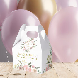 Elegant Roze Goud Bloemen Tuin Vrijgezellenfeest Bedankdoosjes