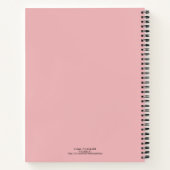 Elegant Roze Goud Gepersonaliseerde Kunstenaar Sch Notitieboek (Achterkant)