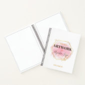 Elegant Roze Goud Gepersonaliseerde Kunstenaar Sch Notitieboek (Binnen)