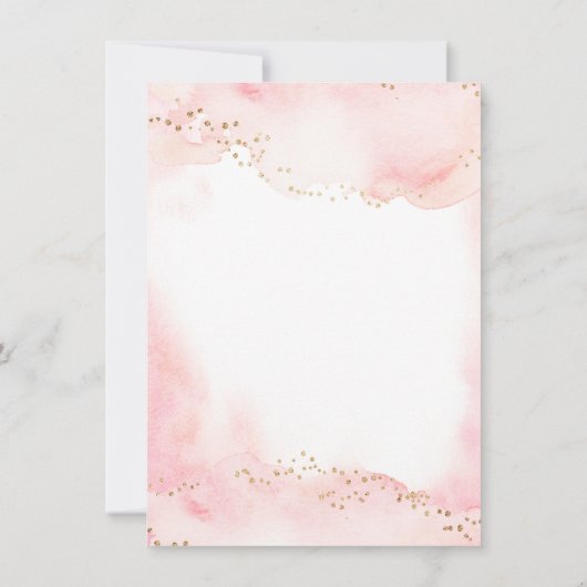 Elegant Roze Goud Glitter Sweet 16 Verjaardag Kaart (Achterkant)