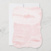 Elegant Roze + Goud met Foto 1st Birthday Kaart (Achterkant)