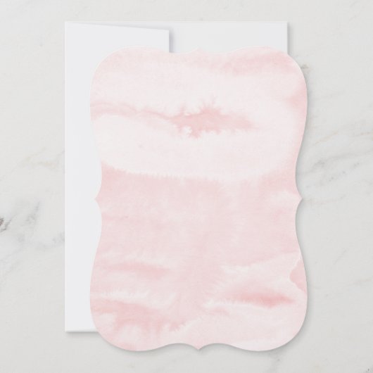 Elegant Roze + Goud met Foto 1st Birthday Kaart (Achterkant)