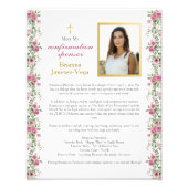 Elegant roze goud Ontmoet mijn bevestigingssponsor Foto Afdruk (Voorkant)