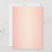 Elegant Roze Goud Paris Eiffeltoren Quinceanera Kaart (Achterkant)