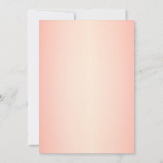 Elegant Roze Goud Paris Eiffeltoren Quinceanera Kaart (Achterkant)