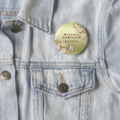Elegant Roze Goud Ronde Button 5,7 Cm (In situ)