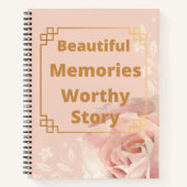 Elegant roze gouddagboek notitieboek (Voorkant)