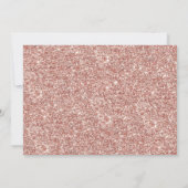 Elegant Roze Gouden Glitter Verrassings Verjaardag Kaart (Achterkant)