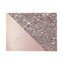 Elegant Roze Gouden Monogram