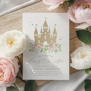 Elegant roze gouden prinses Vrijgezellenfeest Kaart