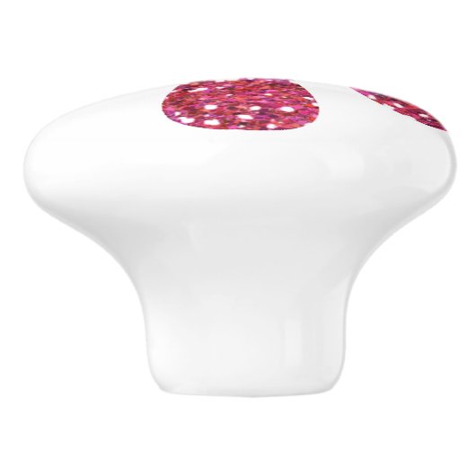 Elegant roze goudflens keramische knop (Zijkant)