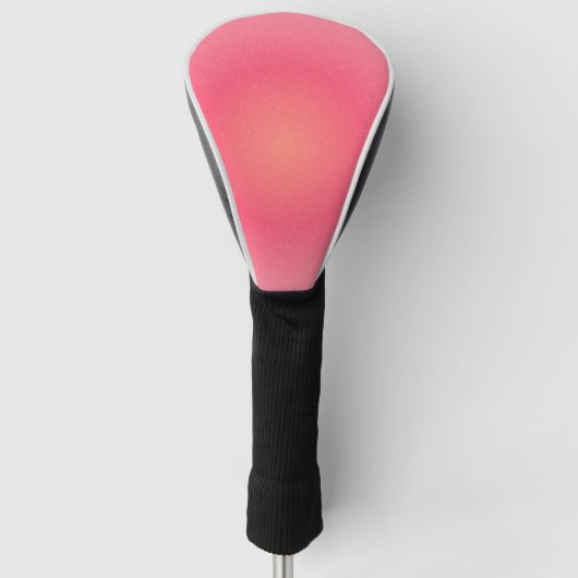 Elegant roze gradiënt golfhoofd Hoesje Golfheadcover (Voorkant)