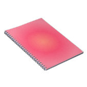 Elegant roze gradiënt spiraal Notitieboek (Rechterzijde)