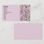 Elegant roze Green Visitekaartje (Voorkant / Achterkant)
