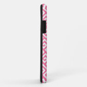 Elegant roze Griekse sleutel gepersonaliseerd Case-Mate iPhone Case (Achterkant/rechts)