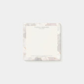 Elegant Roze & Grijs Marmer Notaris Openbare Logo Post-it® Notes (Voorkant)