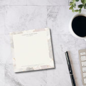 Elegant Roze & Grijs Marmer Notaris Openbare Logo Post-it® Notes