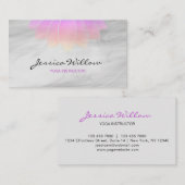 Elegant roze grijze Lotus Yoga Instructor Visitekaartje (Voorkant / Achterkant)