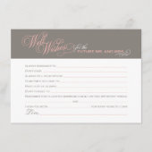 Elegant roze grijze Vrijgezellenfeest maakt het go Advieskaart (Voorkant)