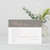 Elegant roze grijze Vrijgezellenfeest maakt het go Advieskaart (Staand voorkant)