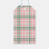 Elegant Roze Groen Kerstmis Vrijgezellenfeest Favo Cadeaulabel (Achterkant)