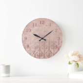 Elegant roze grote klok (Huis)