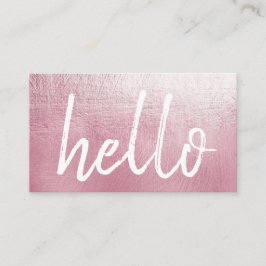 Elegant roze Hallo Event Planner Visitekaartje