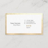 Elegant roze Hallo Event Planner Visitekaartje (Achterkant)