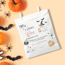 Elegant Roze Halloween Ghost Pumpkin Baby shower Bedankzakje